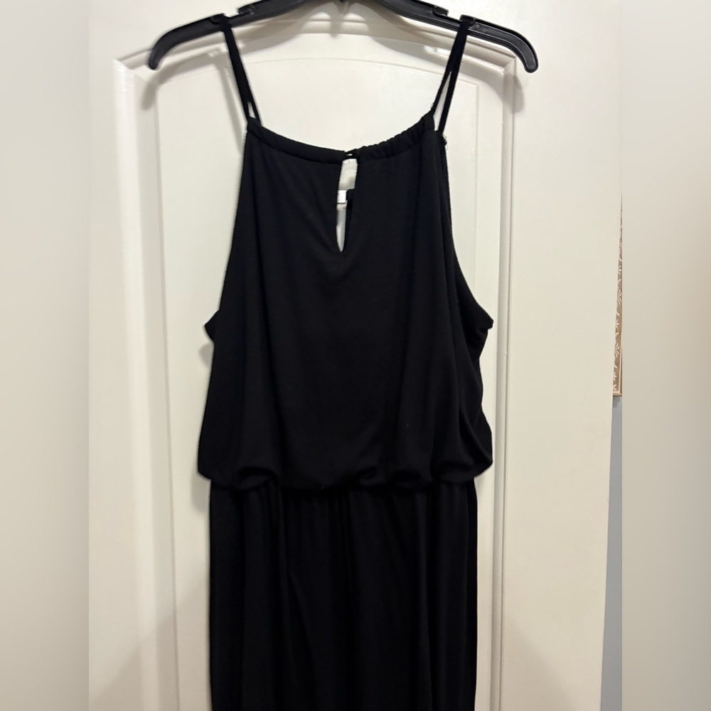 Elegant Black Long  Dress